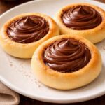 Mini esfiha aberta de chocolate (6 unidades)